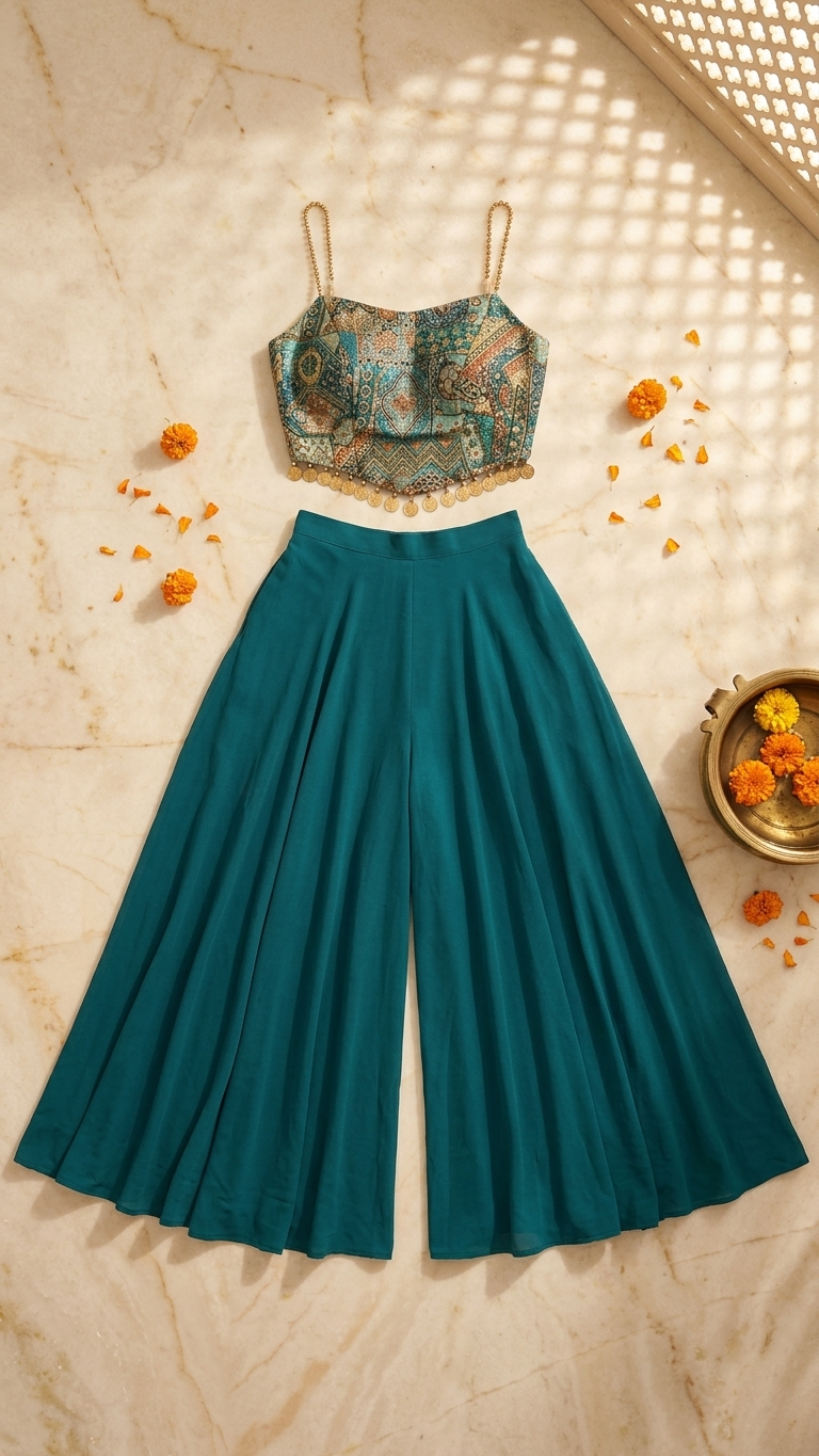 Indo western corset outfit with tassel detailing festive and party wear dress for women